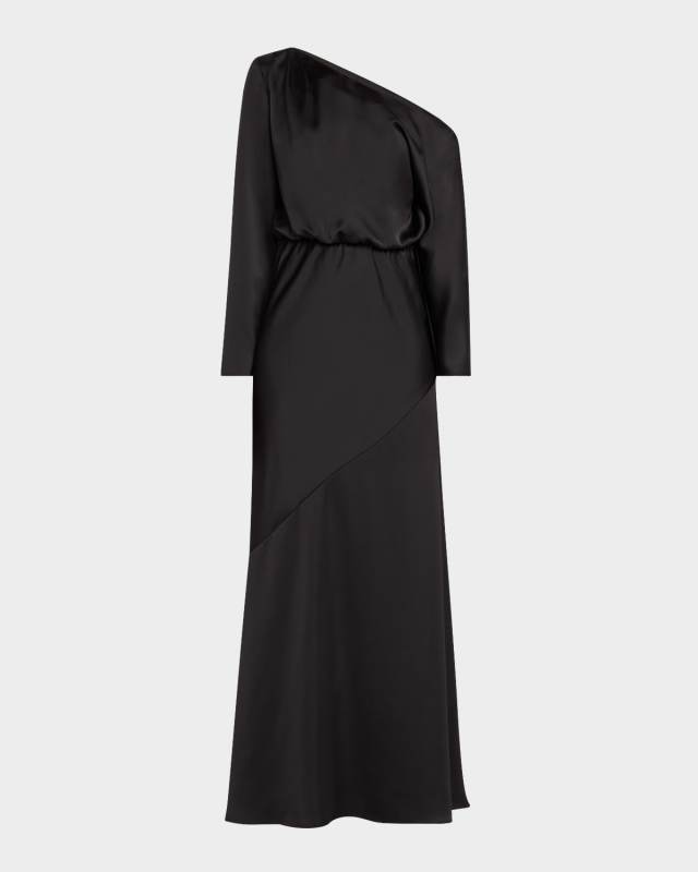 Damiris One-Shoulder Bias Gown
